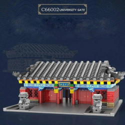 moc architecture tsinghua university park gate bricks toys