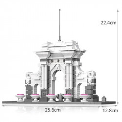 moc architecture tsinghua university park gate bricks toys