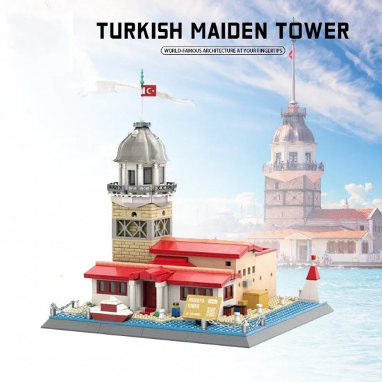 moc architecture turkish maiden tower bricks toy moc architecture turkish maiden tower bricks toy