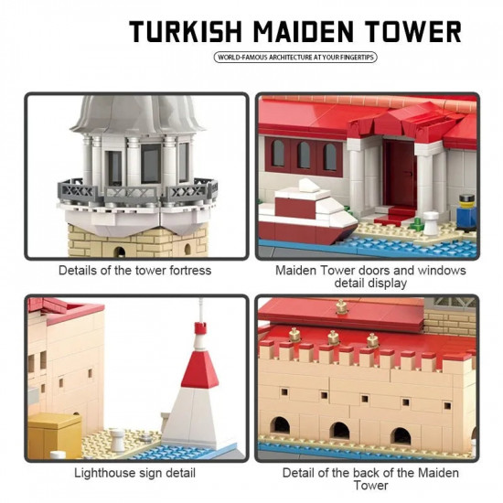 moc architecture turkish maiden tower bricks toy moc architecture turkish maiden tower bricks toy