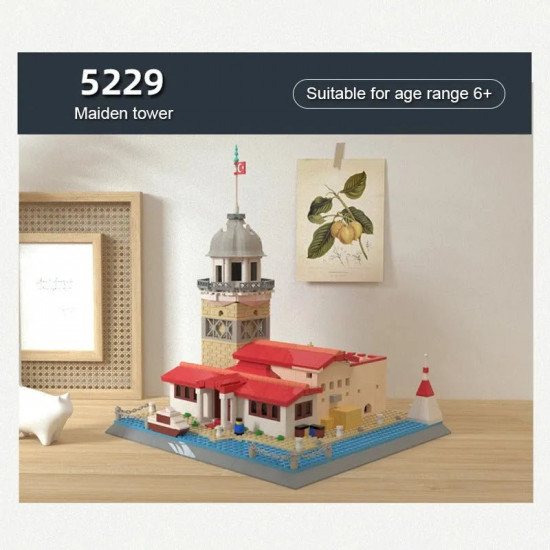 moc architecture turkish maiden tower bricks toy moc architecture turkish maiden tower bricks toy