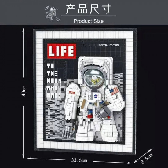 moc art expert space astronaut frame bricks toy 031005 moc art expert space astronaut frame bricks toy 031005