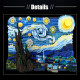 moc art idea famous picture paint starry night bricks toys moc art idea famous picture paint starry night bricks toys