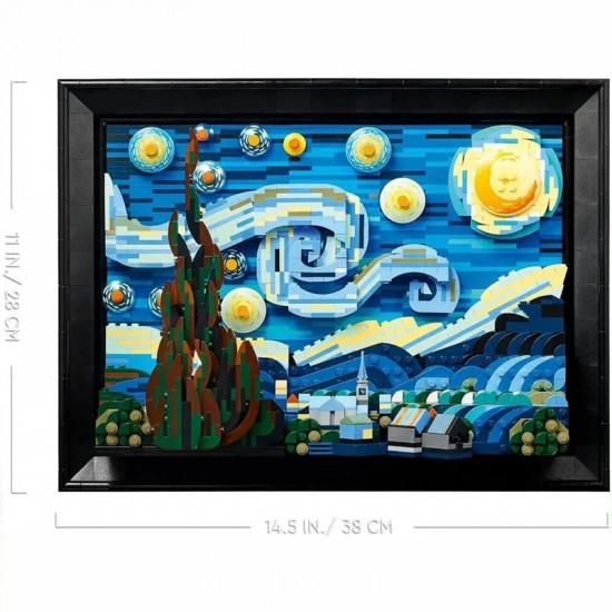 moc art idea famous picture paint starry night bricks toys moc art idea famous picture paint starry night bricks toys