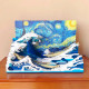 moc art mosaic great kanagawa wave bricks toys moc art mosaic great kanagawa wave bricks toys