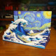 moc art mosaic great kanagawa wave bricks toys moc art mosaic great kanagawa wave bricks toys
