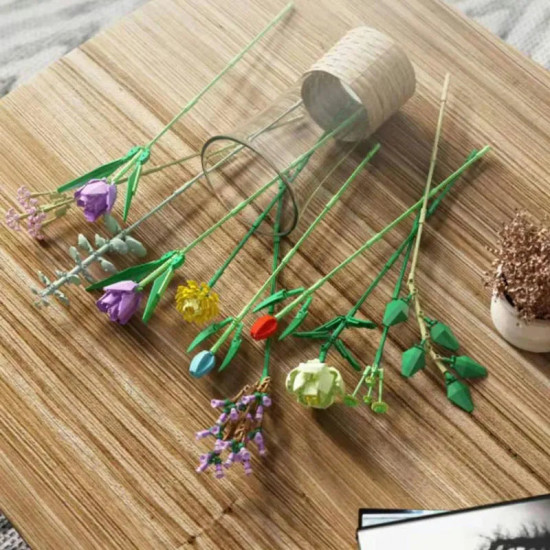moc bouquet flower romantic bricks rose toys moc bouquet flower romantic bricks rose toys