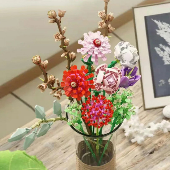 moc bouquet romantic flower rose bricks toys moc bouquet romantic flower rose bricks toys