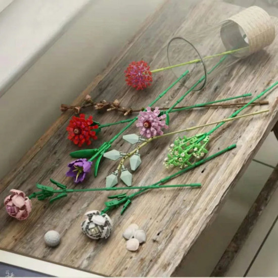 moc bouquet romantic flower rose bricks toys moc bouquet romantic flower rose bricks toys