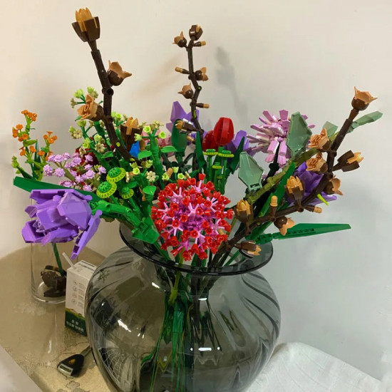 moc bouquet romantic flower rose bricks toys moc bouquet romantic flower rose bricks toys