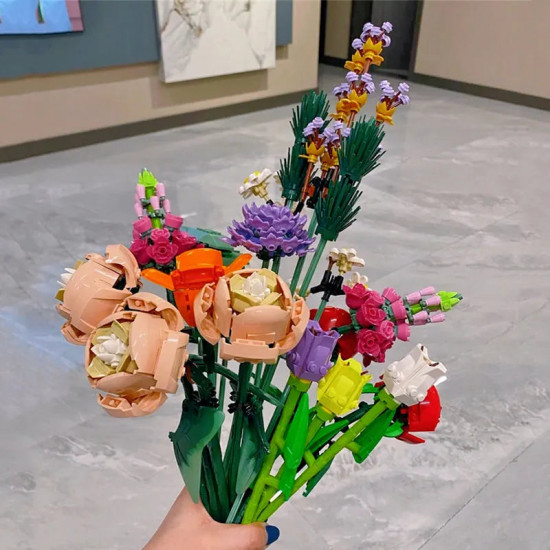 moc bouquet romantic love flower bricks toy moc bouquet romantic love flower bricks toy
