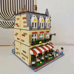moc c66009 creator expert paris restaurant bricks toy