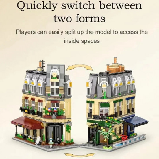 moc c66009 creator expert paris restaurant bricks toy moc c66009 creator expert paris restaurant bricks toy