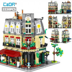 moc c66009 creator expert paris restaurant bricks toy
