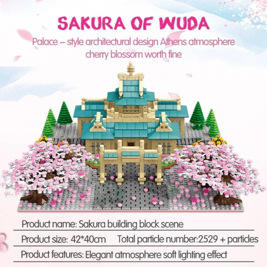 moc cherry blossom season tree house bricks toy moc cherry blossom season tree house bricks toy