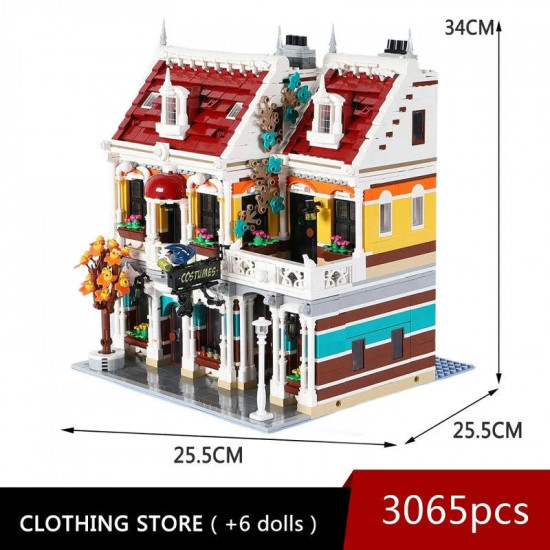 moc city creator expert clothing store bricks toy 89131 moc city creator expert clothing store bricks toy 89131