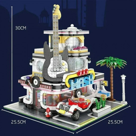 moc city creator expert guitar car wash shop bricks toy moc city creator expert guitar car wash shop bricks toy