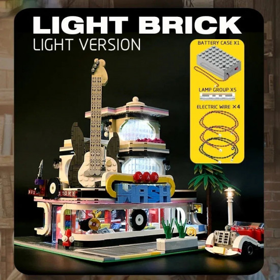 moc city creator expert guitar car wash shop bricks toy moc city creator expert guitar car wash shop bricks toy