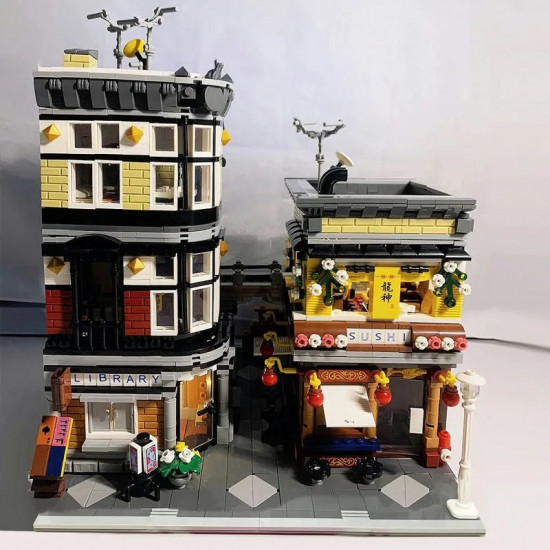 moc city creator expert sushi corner shop bricks toy 89127 moc city creator expert sushi corner shop bricks toy 89127