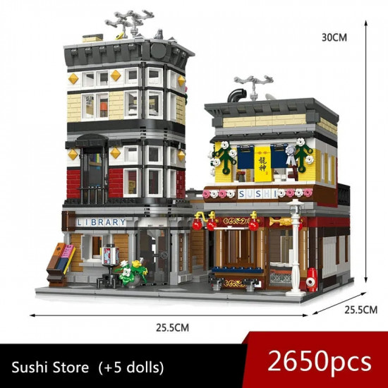 moc city creator expert sushi corner shop bricks toy 89127 moc city creator expert sushi corner shop bricks toy 89127