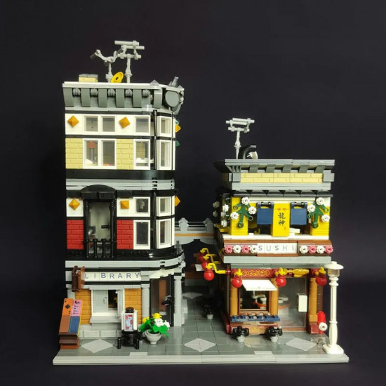moc city creator expert sushi corner shop bricks toy 89127 moc city creator expert sushi corner shop bricks toy 89127