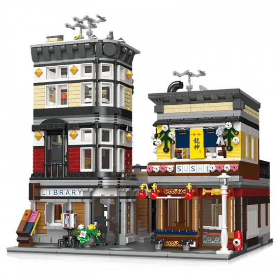 moc city creator expert sushi corner shop bricks toy 89127 moc city creator expert sushi corner shop bricks toy 89127