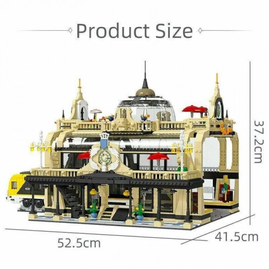 moc city creator street european train station bricks toys moc city creator street european train station bricks toys