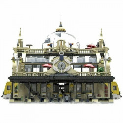 moc city creator street european train station bricks toys