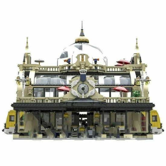 moc city creator street european train station bricks toys moc city creator street european train station bricks toys