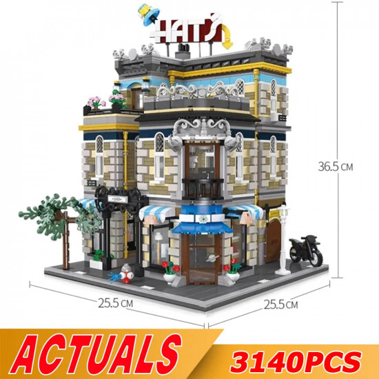 moc city expert creator hat shop store bricks toy 89121 moc city expert creator hat shop store bricks toy 89121