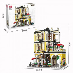 moc city expert creator tea shop store bricks toy 89124