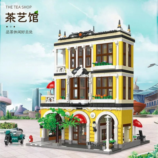 moc city expert creator tea shop store bricks toy 89124 moc city expert creator tea shop store bricks toy 89124