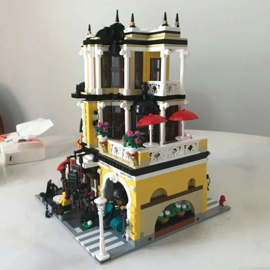 moc city expert creator tea shop store bricks toy 89124 moc city expert creator tea shop store bricks toy 89124