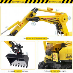 moc city mini crawler excavator bricks toys 0235