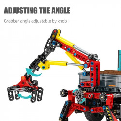 moc city off road engineering crane truck bricks toy