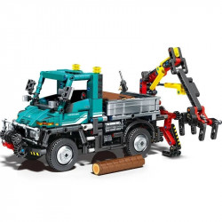 moc city off road engineering crane truck bricks toy