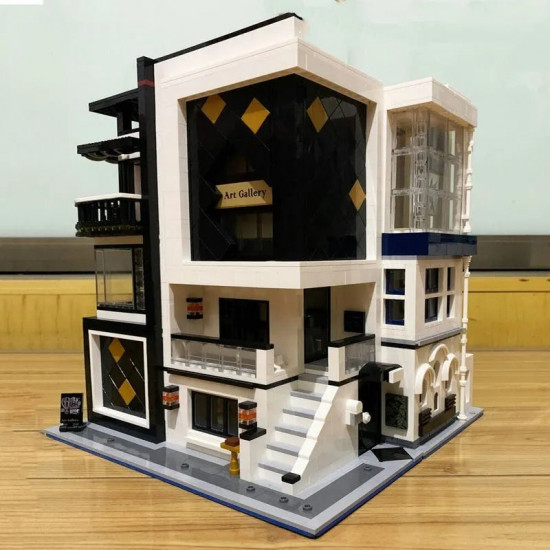 moc city street art gallery showcase led bricks kids toys moc city street art gallery showcase led bricks kids toys