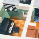moc city street creator expert music shop bricks toy moc city street creator expert music shop bricks toy