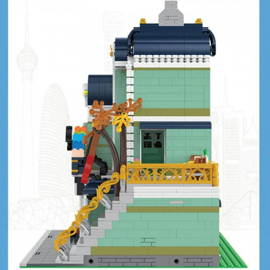 moc city street creator expert music shop bricks toy moc city street creator expert music shop bricks toy