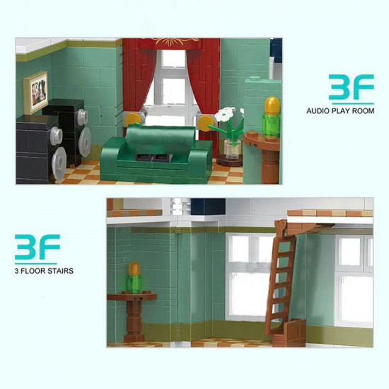 moc city street creator expert music shop bricks toy moc city street creator expert music shop bricks toy