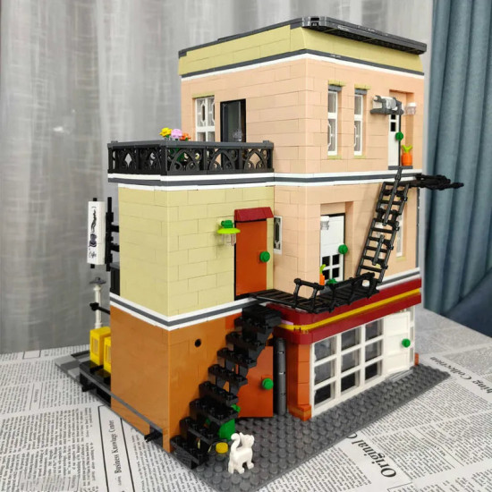 moc city street expert bakery shop bricks toy 10180 moc city street expert bakery shop bricks toy 10180