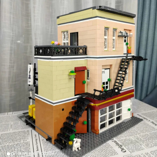 moc city street expert bakery shop bricks toy 10180 moc city street expert bakery shop bricks toy 10180