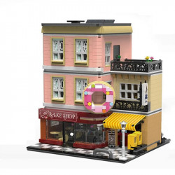 moc city street expert bakery shop bricks toy 10180
