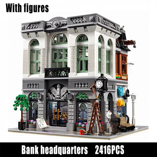 moc city street expert city brick bank bricks toy 15001 moc city street expert city brick bank bricks toy 15001