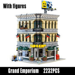 moc city street expert grand emporium bricks toy 15005