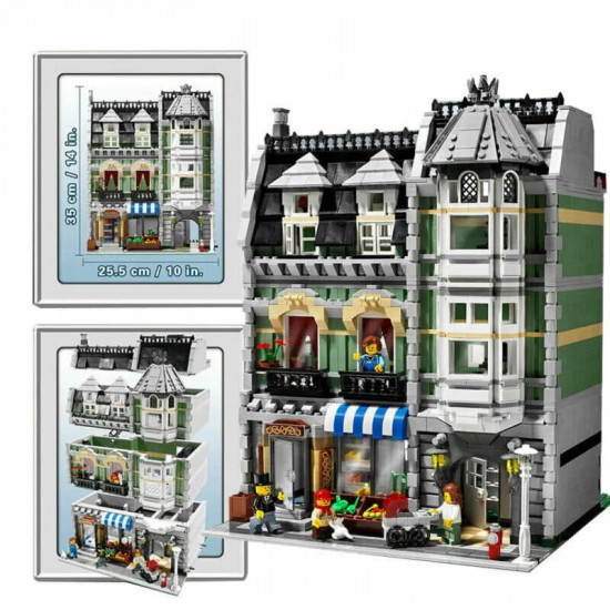moc city street expert green grocer store bricks toy 15008 moc city street expert green grocer store bricks toy 15008