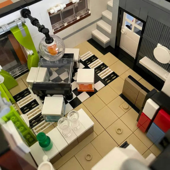 moc city street expert modern brown villa bricks toy 10204 moc city street expert modern brown villa bricks toy 10204