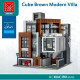 moc city street expert modern brown villa bricks toy 10204 moc city street expert modern brown villa bricks toy 10204