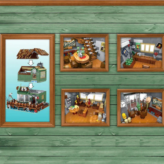 moc city street expert old harbor tavern bricks toy 30108 moc city street expert old harbor tavern bricks toy 30108