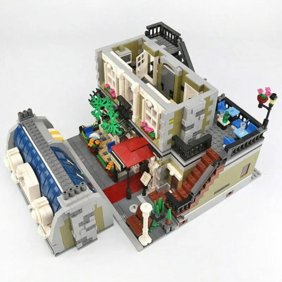 moc city street expert parisian restaurant bricks toy 15010 moc city street expert parisian restaurant bricks toy 15010